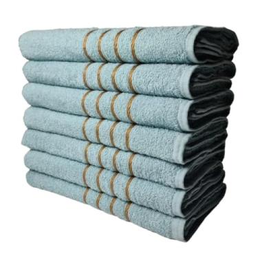 Imagem de Kit 05 Toalhas de Rosto Dubai 45x70cm 330g/m² 100% Algodão Revenda (Verde Claro)