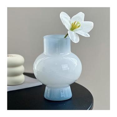 Imagem de YYBOES Vasos para flores, decorações de vaso de vidro, decorações de arranjos de flores de mesa para sala de estar e sala de jantar, decorações de vasos, adequado para lareira, quarto, cozinha, sala