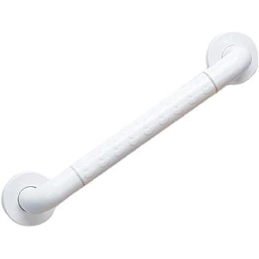 Imagem de uhyOHF Barra de apoio de parede de banheiro de aço inoxidável, alça de chuveiro, barra de apoio para idosos para banheira, banheiro, cozinha, escadas, trilho de mão (branco-80 cm