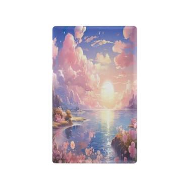 Imagem de Wassud Placa decorativa para tomada de luz, placa de parede para tomadas elétricas, desenho fofo, mar, frente e verso