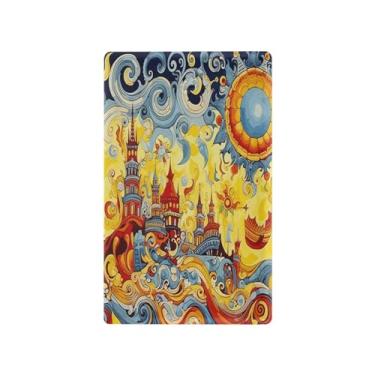 Imagem de Wassud Placa de cobertura para interruptor de luz, capas de tomadas duplas, placa de parede, pintura a óleo, decoração de casa, sala de estar, quarto, decoração