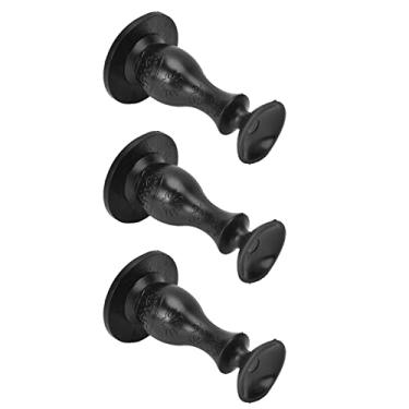 Imagem de HEEPDD Rolha de Porta de Arruela, Suporte de Porta de Arruela de Carga Frontal, Ideal para Uso Familiar e Evita o Fechamento da Rolha de de, Borracha Macia, 3 Peças de Eletrodomésticos (Preto)