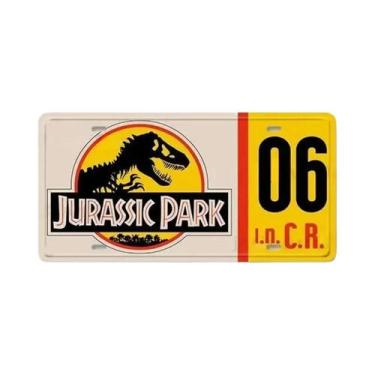 Imagem de Placa De Metal Vintage Jurassic Park Para Decoração De Clubes, Bares, 