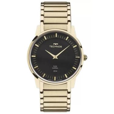 Imagem de Relógio Technos Masculino Slim Dourado Gl22Aa/1P Original