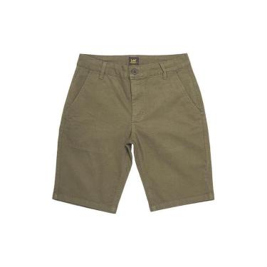 Imagem de BERMUDA SARJA VERDE MILITAR MASCULINA LEE REF:1677L-Masculino
