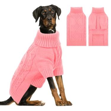 Imagem de ASENKU Suéter de malha para cães, pulôver de inverno para cães grandes e médios, moletom quente para pastor alemão, dogue alemão, 4GG