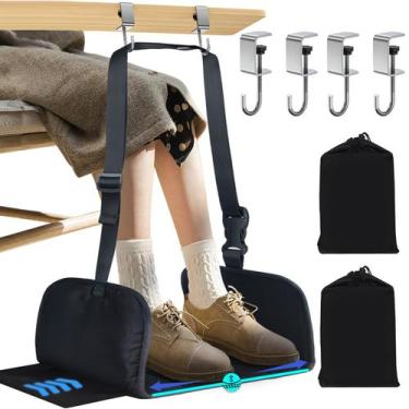 Imagem de Reposapiés para Avión PENGARO con 4 Ganchos y Espuma de Memoria Negra