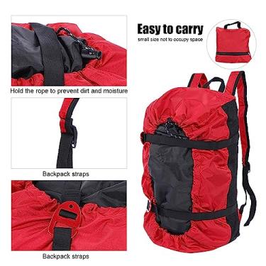 Imagem de Generic Bolsa de Escalada Durável Com Alça de Ombro, Equipamento Essencial para Caminhadas Em Acampamento para Alpinistas, Protege Sua Corda contra Sujeira e Desgaste (Vermelho)