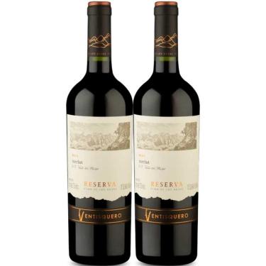 Imagem de Kit 2 Garrafas Vinho Tinto Ventisquero Reserva Merlot 750ml
