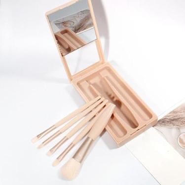 Imagem de Kit de pincéis de maquiagem, ferramenta de contorno, pincel de mistura de base, detalhe em pó, escultor, corretivo, conjunto de sombras, modelador de rosto, bronzeador, modelador, caneta, caneta