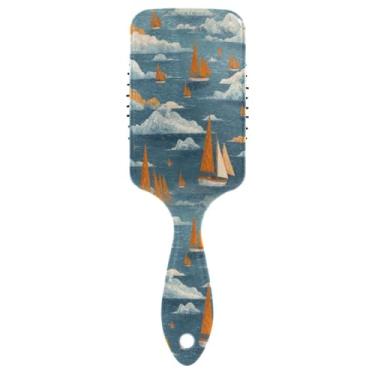 Imagem de Blueangle Escova de cabelo para veleiros pequenos – escova de desembaraçar elimina nós e quebras, escova de cabelo de viagem para crianças, adultos e todos os tipos de cabelo (724)