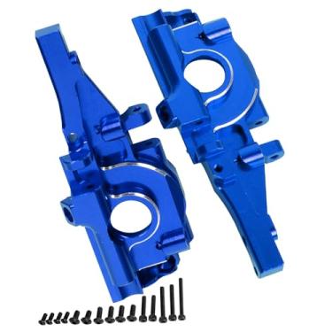 Imagem de hopsupRC Aluminum Rear Bulkhead Gearbox Upgrades for 1/16 Mini E-Revo Slash Summit RC Car,Alloy Rear Transmission Case Hops Up,Blue