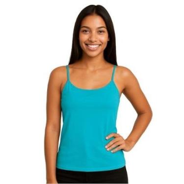 Imagem de Blusa Regata Feminina de Alcinha Lisa-Feminino