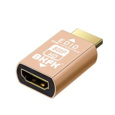 Imagem de BKFK Adaptador de emulador HDMI edid, emuladores, passagem confiável para extensor/receptor AV/Divisores de vídeo (1280X800@60Hz-)