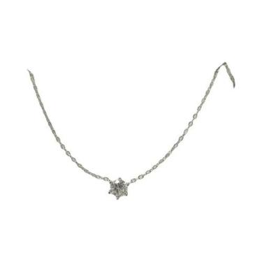 Imagem de Colar De Prata Esterlina 925 Banhado a Ouro 18k Com Zircônia Para Mulh