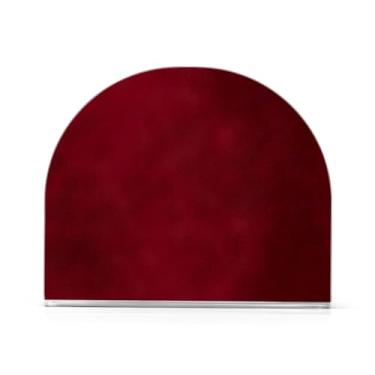 Imagem de Porta-guardanapos de acrílico vermelho borgonha borgonha, dispensador de guardanapos em forma de U, suporte vertical de toalha de papel