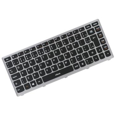 Imagem de Teclado mBook Para Lenovo 25206104 Pk130sw1b20 9z.n7gbc.u1b Cinza