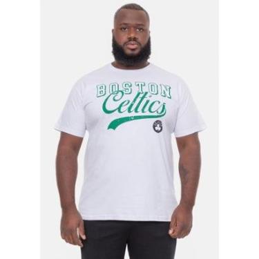 Imagem de Camiseta NBA Plus Size College Logo Boston Celtics Masculino-Masculino