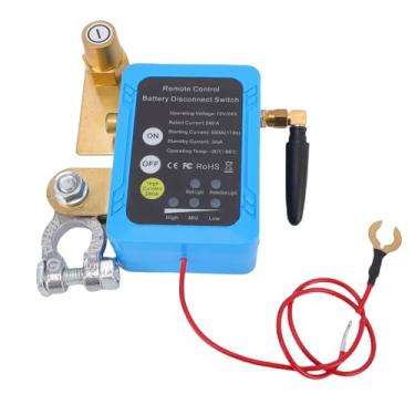 Imagem de LiebeWH Interruptor Inteligente de Desligamento de Carro, Voltagem 240a, Interruptor Remoto de Desconexão de Bateria para Veículo, Antirroubo e Proteção de Baixa Tensão