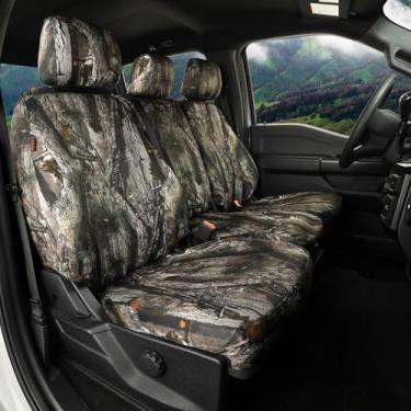 Imagem de Coverexpert Capas de assento camufladas F150 de ajuste personalizado para Ford F150 RegularCab XL, XLT e SuperDuty RegularCab XL, XLT e 2023-2026 SuperDuty RegularCab XL, XLT Truck Camouflage Capas de