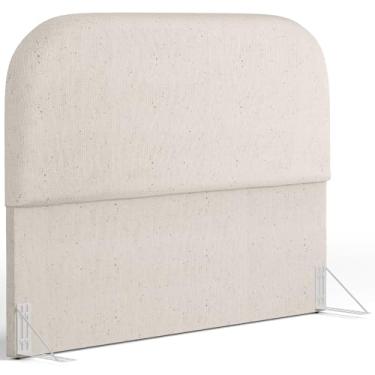 Imagem de Cabeceira Cama Box Casal 140cm Orgânica Lanna W01 Linho Cru - Lyam Decor