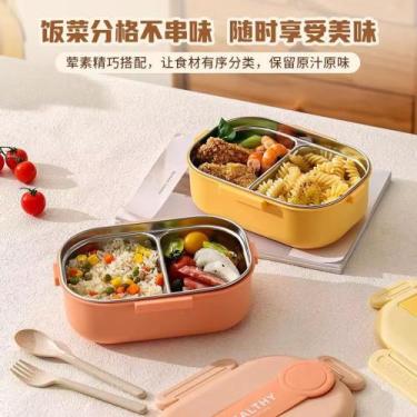 Imagem de Pote Marmita Térmica Lancheira Escola Creche Divisória 900ml - SEAFLOW