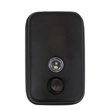 Imagem de Dispenser Sofisticado Para Sabonete Líquido E álcool Gel 500ml - Inox Preto Moderna