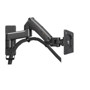 Imagem de F150 3-12 kg Alumínio Gas Spring Monitor TV Wall Bracket Full Motion 2 Braço 61.0 cm-88.9 cm Suporte para monitor (F150 Preto)