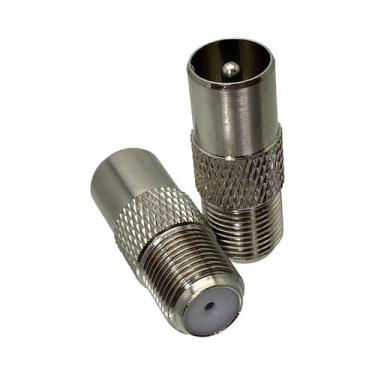 Imagem de Adaptador RF PAL DVB-T Macho Para IEC Fêmea Terminal De Cabo Coaxial 1
