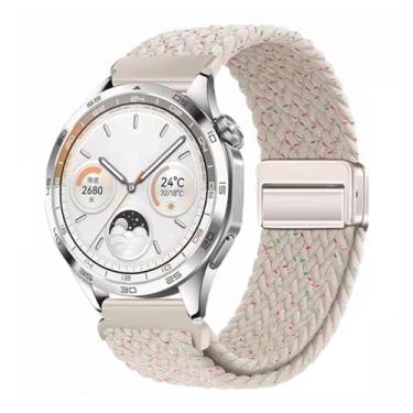 Imagem de EPANO Pulseira respirável de nylon de 22 mm e 20 mm para Huawei Watch GT4/Pro 46 mm/GT3/GT2 2e para Samsung Watch 6/5/4/3/Gear S3, For other 22mm, Ágata