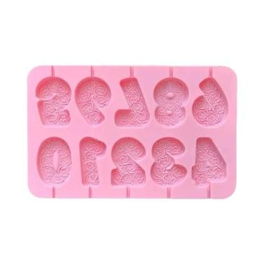 Imagem de Molde De Silicone Para Velas De Aniversário Digitais 0-9 Para Decoraçã