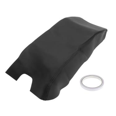 Imagem de REPAIROCK Capa de apoio de braço da tampa do console central para Ford F-150 2009-2014 Tahoe protetor de braço protetor de braço de couro de microfibra preto