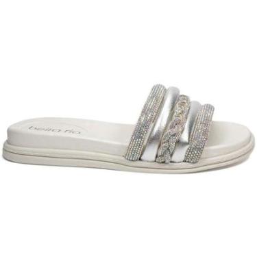 Imagem de Chinelo Slide Beira Rio Tranca Metalizado Feminino 8528.103-Feminino