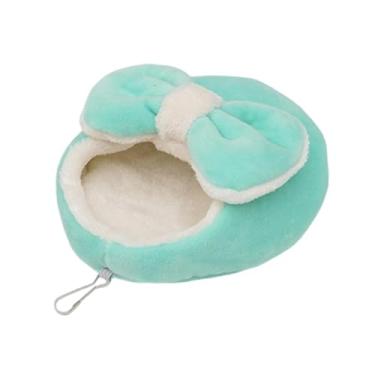 Imagem de Gralara Cama suspensa para hamster, para dormir, caverna para porquinho-da-índia, cama suspensa para pequenos animais de estimação, ideal para hamsters, Verde