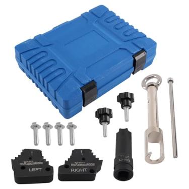 Imagem de maXPeedingrods Kit de ferramentas de retenção de suporte de engrenagem de sincronismo para motores Mercedes Benz Maybach M276 M278, para remover/instalar parafusos de roda dentada do eixo de cames