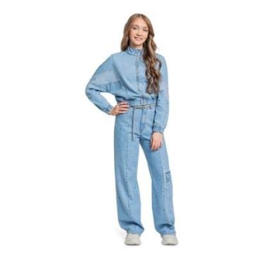 Imagem de Jaqueta Jeans Juvenil Oversized Gloss-Feminino