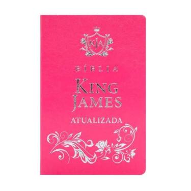 Imagem de Biblia King James Slim Luxo Rosa Claro