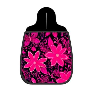 Imagem de Lixeira De Carro Organizador Lixinhocar Floral Pink Com Borboletas