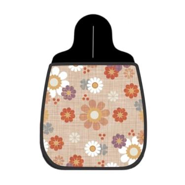 Imagem de Lixeira De Carro Organizador Lixinhocar Floral Bege Retrô