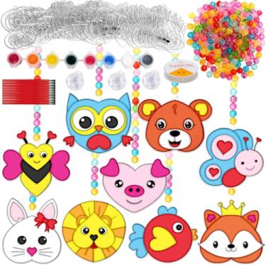 Imagem de ceiba tree 27 Sets Valentines Day Suncatcher Craft Kit for Kids DIY Heart Animal Window Paint Art Kit Make Your Own Hanging Suncatcher Ornament Art Project for Valentine's Day Party Favors Activities