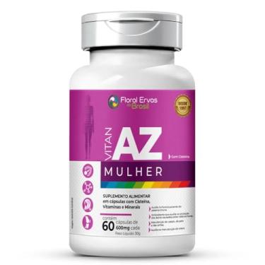 Imagem de Multivitaminico Feminino Vitan AZ Mulher 60 Cáps - Vitaminas e Minerais - Floral Ervas Brasil