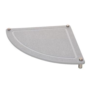 Imagem de LYOR - Organizador de Canto com Pé Absorvente para Pia 25cm x 25cm Cinza Pedra Diatomita