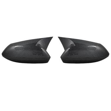 Imagem de Compatível com Toyota Corolla 2019 2020 2021 2022 Tampa do espelho lateral retrovisor Tampa da asa Porta externa Vista traseira Caso Guarnição de fibra de carbono(Carbon Look)