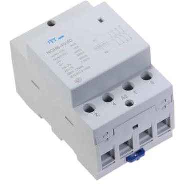 Imagem de NCH8-40/40 4 pólos 40A 4 NO contator de trilho DIN Contator modular doméstico Contator AC modular