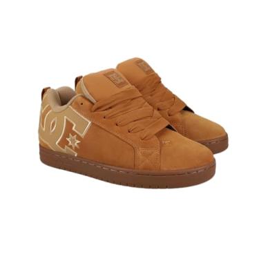 Imagem de DC Court Graffik Se Tênis de skate masculino, marrom/chiclete, 42.5