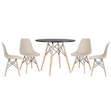 Imagem de Loft7, Kit - Mesa Eames 90 cm + 4 cadeiras Eames Dsw