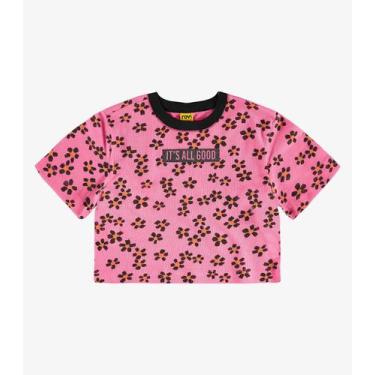 Imagem de Blusa Feminina Malhao Fruit Rovi Kids Rosa, 16, Rosa