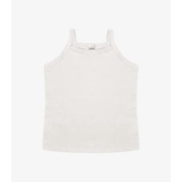 Imagem de Regata De Alça Infantil Feminina Rovi Kids Bege, 16, Bege