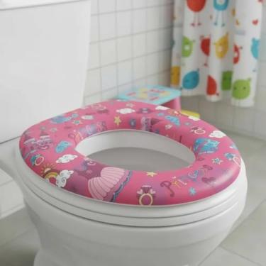 Imagem de Assento Adaptador Higiene Infantil para Vaso Sanitário Conforto e Segurança no Desfralde (Rosa)