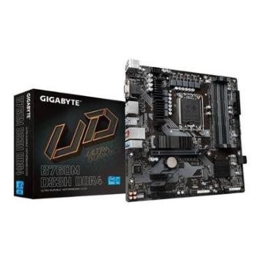 Imagem de Placa-Mãe Gigabyte B760M DS3H Rev. 1.0, LGA1700, DDR4, Preto - B760M DS3H DDR4-Unissex